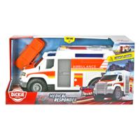Dickie ambulance en stretcher met licht en geluid Dickie ambulance en stretcher met licht en geluid