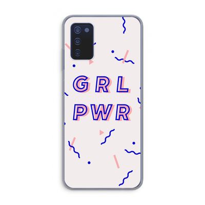 GRL PWR: Samsung Galaxy A03s Transparant Hoesje