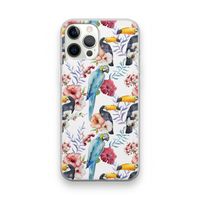 Bloemen tukan: iPhone 12 Pro Transparant Hoesje