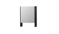 INK SPK3 spiegelkast met 1 dubbel gespiegelde deur, open planchet, stopcontact en schakelaar 60 x 14 x 74 cm, intens eiken