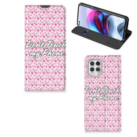 Motorola Moto G100 Design Case Flowers Pink DTMP - thumbnail