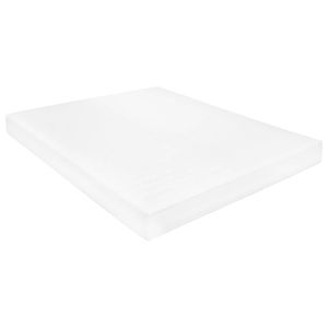 The Living Store Matras 7 Zone PU-schuim D25 - 160 x 200 x 16 cm - Extra zacht en drukverlichtend - Wit