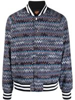Missoni veste bomber à motif zigzag - Bleu Missoni veste bomber à motif zigzag - Bleu