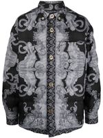 Versace veste à imprimé baroque - Noir