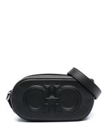 Ferragamo sac porté épaule à détail Gancini - Noir