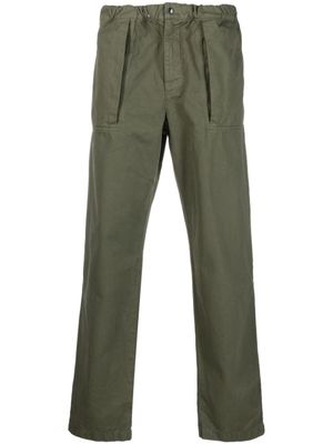 ASPESI pantalon en coton à coupe droite - Vert