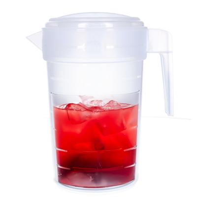 Plasticforte Waterkan - 2L - transparant - met deksel - kunststof - schenkkan Plasticforte Waterkan - 2L - transparant - met deksel - kunststof - schenkkan