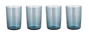 Bitz Waterglas Kusintha - Blauw - 280 ml - 4 stuks