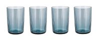 Bitz Waterglas Kusintha - Blauw - 280 ml - 4 stuks