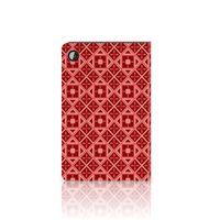 Samsung Galaxy Tab A8 2021/2022 Tablet Hoes Batik Rood