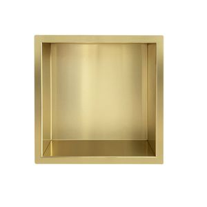 Wiesbaden Inbouwnis | Exellence | 30x30x10cm | Geborsteld Messing Goud