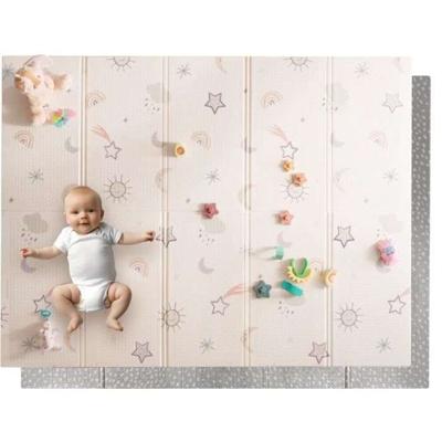 Omkeerbare speelmat - NUBY - 200 x 150 x 1 cm - Regenboog