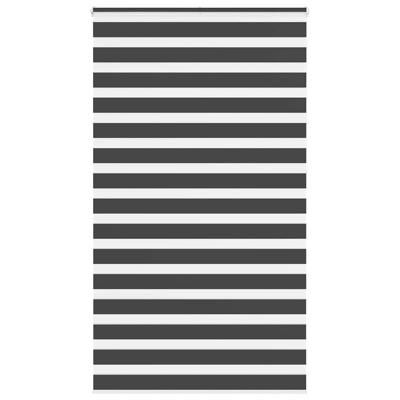 Zebra rolgordijn 135x230 cm stofbreedte 130,9 cm zwart