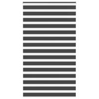 Zebra rolgordijn 135x230 cm stofbreedte 130,9 cm zwart