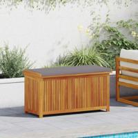 Opbergbox voor buiten 113x50x60,5 cm massief acaciahout