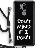 Don't Mind: LG G7 Thinq Transparant Hoesje met koord