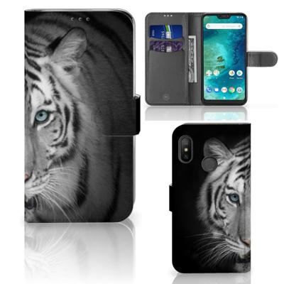 Xiaomi Mi A2 Lite | Telefoonhoesje | Met pasjeshouder | Tijger