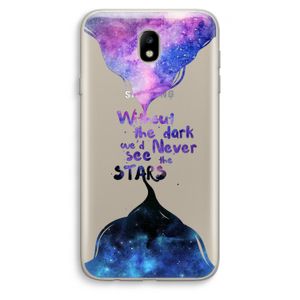 Stars quote: Samsung Galaxy J7 (2017) Transparant Hoesje
