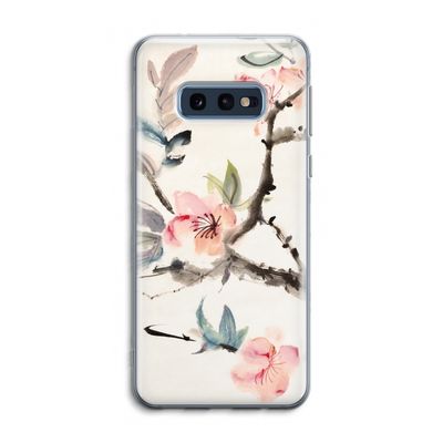 Japanse bloemen: Samsung Galaxy S10e Transparant Hoesje