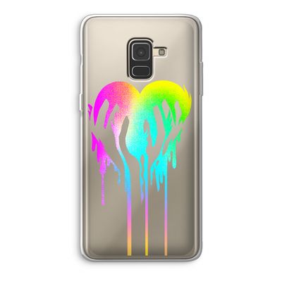 Hold My Heart: Samsung Galaxy A8 (2018) Transparant Hoesje