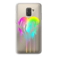 Hold My Heart: Samsung Galaxy A8 (2018) Transparant Hoesje