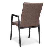 Industriële Armstoel Boaz | Stof  | Bruin - thumbnail