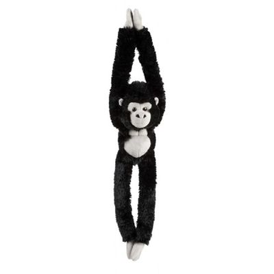 Gorilla speelgoed artikelen gorilla knuffelbeest zwart 65 cm