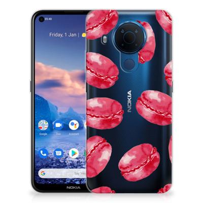 Nokia 5.4 | Siliconen Case | Pink Macarons