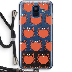 Krab: Samsung Galaxy A6 (2018) Transparant Hoesje met koord