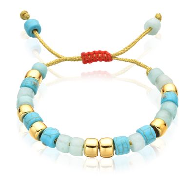 Deja Beads Blauw Mix en Goudkleurig