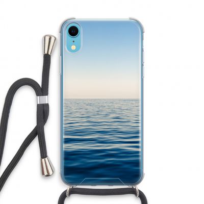Water horizon: iPhone XR Transparant Hoesje met koord