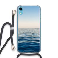 Water horizon: iPhone XR Transparant Hoesje met koord