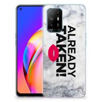 OPPO A94 5G | Reno5 Z | Siliconen hoesje | met naam Already Taken White OPPO A94 5G | Reno5 Z | Siliconen hoesje | met naam Already Taken White