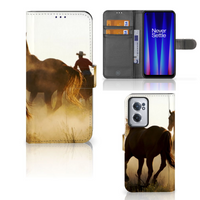 OnePlus Nord CE 2 Telefoonhoesje met Pasjes Design Cowboy - thumbnail