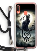 Moonlight Companions: Samsung Galaxy A20e Transparant Hoesje met koord