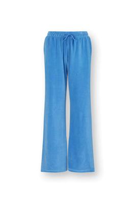 Pip Studio Britta Lange Broek Velvet Blauw XL Pip Studio Britta Lange Broek Velvet Blauw XL