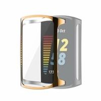Fitbit Charge 5 & 6 siliconen case (volledig beschermd) - Rosé goud - thumbnail