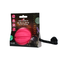 Dog Comets Halley Met Touw Roze