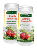 Fytostar Acerola C-500 Vitamine C Kauwtabletten - Duoverpakking - thumbnail
