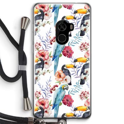 Bloemen tukan: Xiaomi Mi Mix 2 Transparant Hoesje met koord