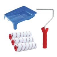 Sorex Verfrollers schilderen set - met beugel en verfbak - 3x anti spatten rollers - breedte 18 cm