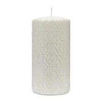 Rivièra Maison - Luxe Kaars in Witte Kleur van Paraffine, Hoogte 19 cm