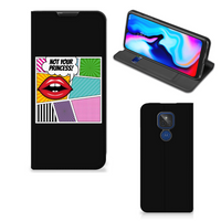 Motorola Moto G9 Play Hippe Standcase Popart Princess - thumbnail