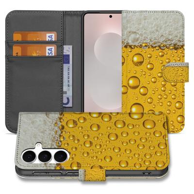 Samsung Galaxy S25 FE | Book Cover | Met Bier Print En Magnetische Sluiting Samsung Galaxy S25 FE | Book Cover | Met Bier Print En Magnetische Sluiting