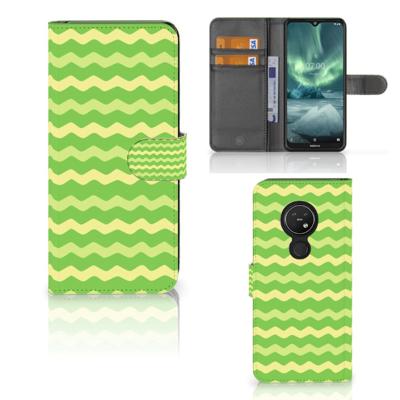 Nokia 7.2 | Nokia 6.2 | Telefoon Hoesje | Waves Green