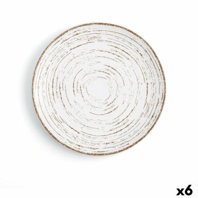 Dinerbord Ariane Tornado White Tweekleurig Keramisch (6 Stuks)