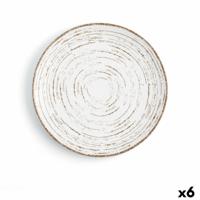 Dinerbord Ariane Tornado White Tweekleurig Keramisch (6 Stuks)