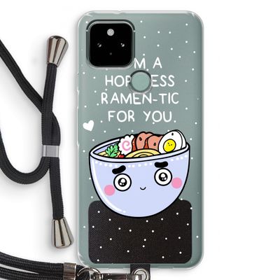 I'm A Hopeless Ramen-Tic For You: Pixel 5 Transparant Hoesje met koord