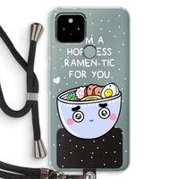 I'm A Hopeless Ramen-Tic For You: Pixel 5 Transparant Hoesje met koord