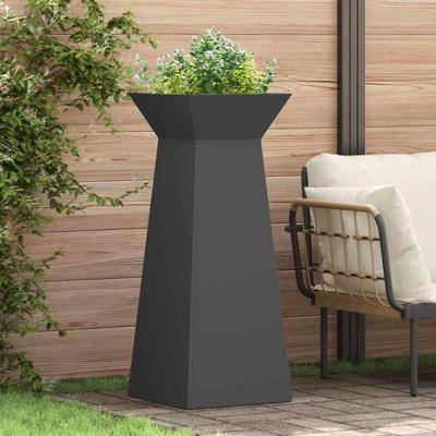 Pilaar Plantenbak Zwart 40 x 40 x 100 cm Staal